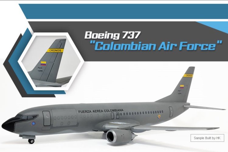 1:144 Academy 12639 Boeing 737 - Colombian Air Force - Aircraft - Aca12639 5 - ACA12639