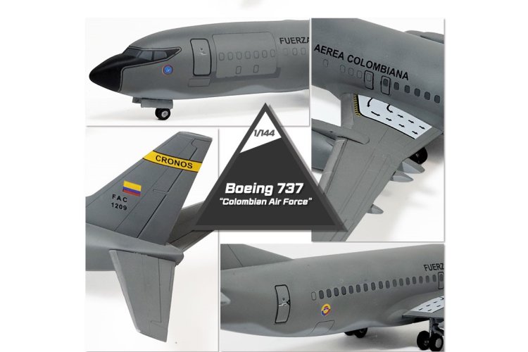 1:144 Academy 12639 Boeing 737 - Colombian Air Force - Aircraft - Aca12639 7 - ACA12639