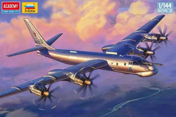 1:144 Academy 12643 Tupolev Tu-95MS Bear - Russisch Propellervliegtuig - Aca12643 2 - ACA12643