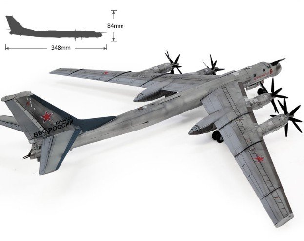 1:144 Academy 12643 Tupolev Tu-95MS Bear - Russisch Propellervliegtuig - Aca12643 8 - ACA12643