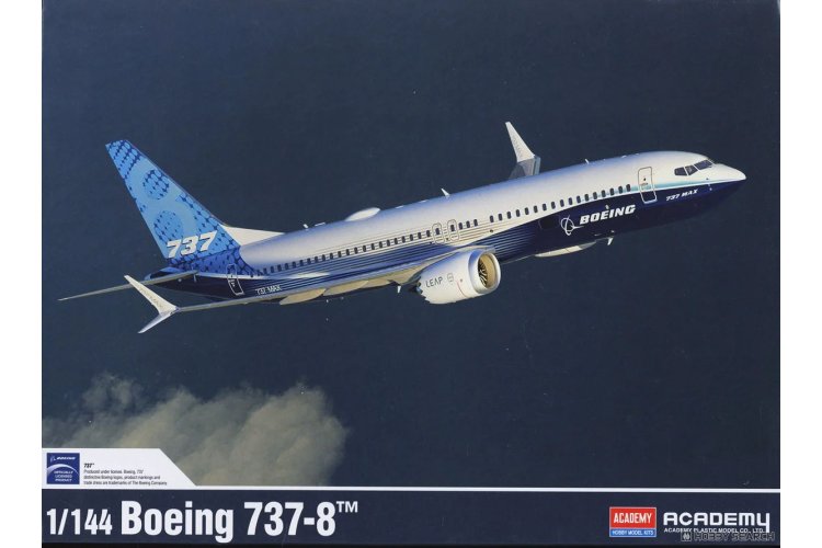 1:144 Academy 12646 Boeing 737-8 - Amerikaanse Straalvliegtuig - Aca12646 1 - ACA12646