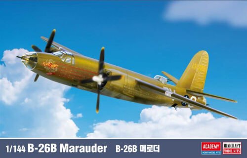 1:144 Academy 12656 Martin B-26B Marauder WWII - Amerikaans Propellervliegtuig - Aca12656 1 - ACA12656