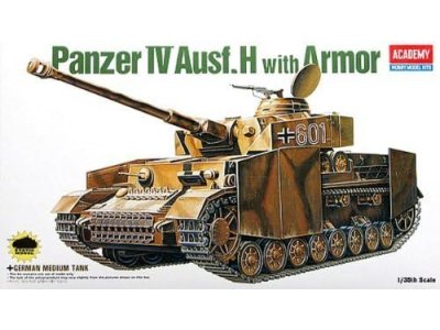 1:35 Academy 13233 Panzer IV Ausf. H met Pantser WWII - Duitse Tank - Aca13233 1 - ACA13233