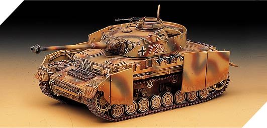 1:35 Academy 13233 Panzer IV Ausf. H met Pantser WWII - Duitse Tank - Aca13233 2 - ACA13233