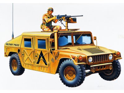1:35 Academy 13241 Humvee M1025 Armoured Carrier &ndash; American Vehicle - Aca13241 1 - ACA13241
