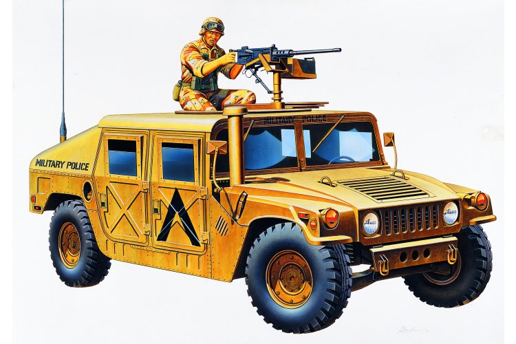 1:35 Academy 13241 Humvee M1025 Armoured Carrier &ndash; American Vehicle - Aca13241 1 - ACA13241