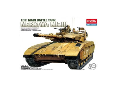 1:35 Academy 13267 I.D.F. Merkava Mk. III Main Battle Tank - Isra&euml;lische Tank - Aca13267 1 - ACA13267