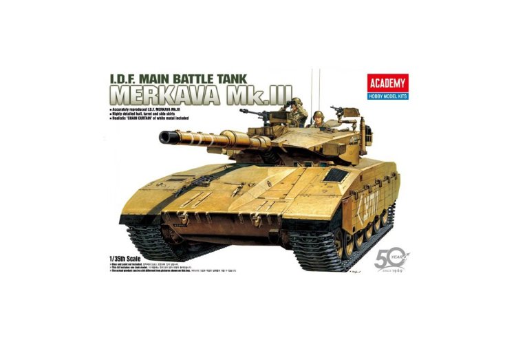 1:35 Academy 13267 I.D.F. Merkava Mk. III Main Battle Tank - Isra&euml;lische Tank - Aca13267 1 - ACA13267