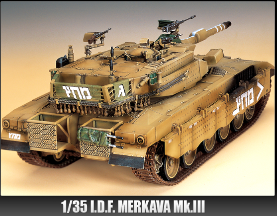 1:35 Academy 13267 I.D.F. Merkava Mk. III Main Battle Tank - Isra&euml;lische Tank - Aca13267 6 - ACA13267