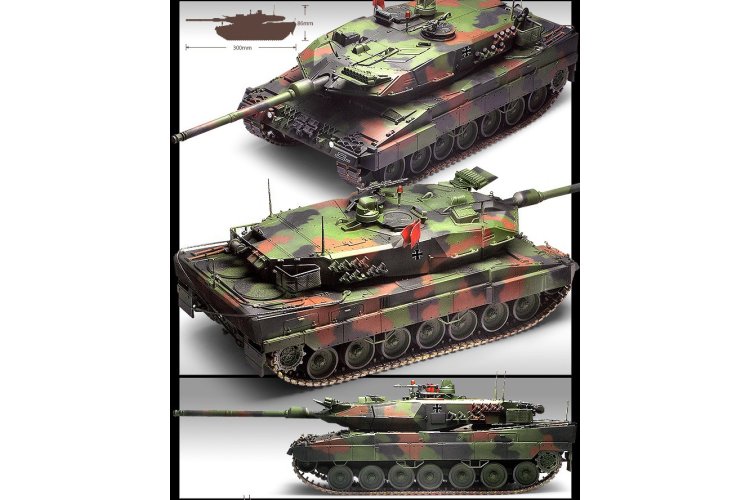 1:35 Academy 13282 Leopard 2A6 Hoofdgevechtstank - Duitse Tank - Aca13282 3 - ACA13282