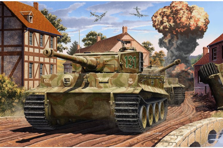 1:35 Academy 13287 Tiger-I Mid WWII - 70th Anniversary Invasion of Normandy 1944-2014 - Duitse Tank - Aca13287 2 - ACA13287