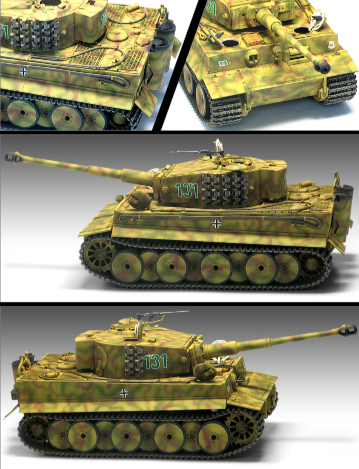 1:35 Academy 13287 Tiger-I Mid WWII - 70th Anniversary Invasion of Normandy 1944-2014 - Duitse Tank - Aca13287 5 - ACA13287
