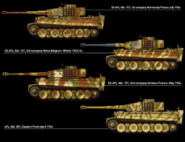 1:35 Academy 13287 Tiger-I Mid WWII - 70th Anniversary Invasion of Normandy 1944-2014 - Duitse Tank - Aca13287 6 - ACA13287