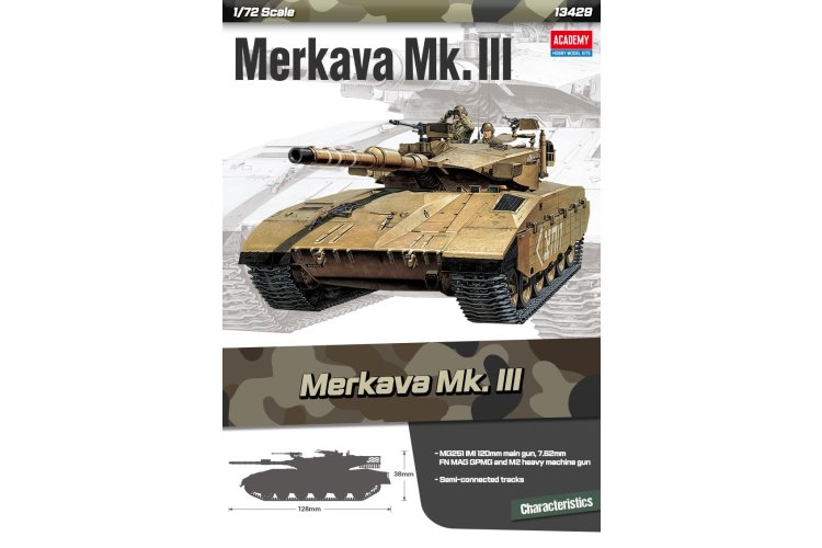 1:72 Academy 13429 Merkava Mk.III - Tank - Aca13429 3 - ACA13429
