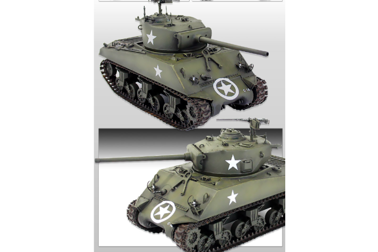 1:35 Academy 13500 M4A3(76)W Sherman WWII - Battle of the Bulge - Amerikaanse Tank - Aca13500 5 - ACA13500