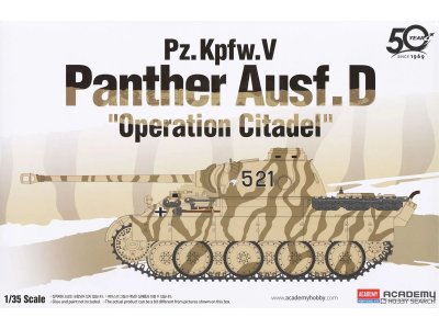 1:35 Academy 13503 Pz.Kpfw. V Panther Ausf. D WWII - Operation Citadel - Duitse Tank - Aca13503 1 - ACA13503