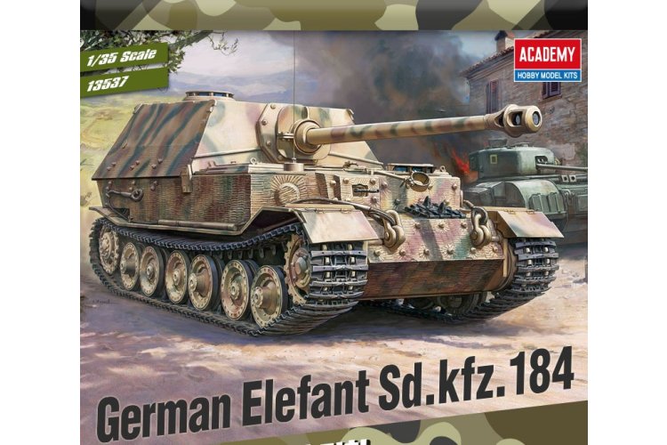 1:35 Academy 13537 Sd.Kfz. 184 Elefant WWII - Duitse Tankjager - Aca13537 1 - ACA13537