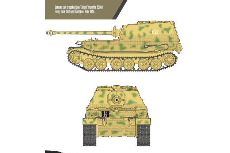 1:35 Academy 13537 Sd.Kfz. 184 Elefant WWII - Duitse Tankjager - Aca13537 4 - ACA13537