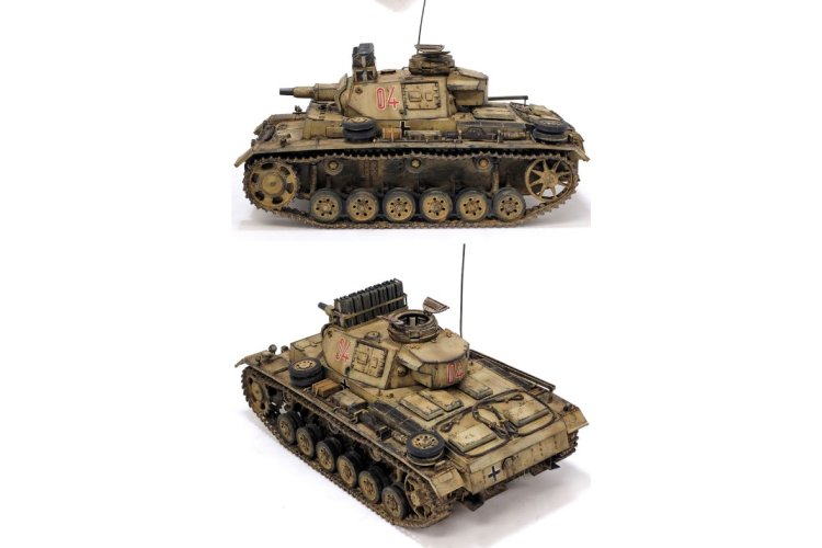 1:35 Academy 13567 Panzer III Ausf. N Afrika Korps WWII - Duitse Tank - Aca13567 4 - ACA13567