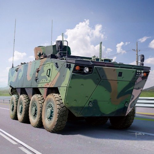 1:35 Academy 13569 R.O.K. Army K808 Wheeled Armored Vehicle - Zuid-Koreaans Pantservoertuig - Aca13569 2 - ACA13569