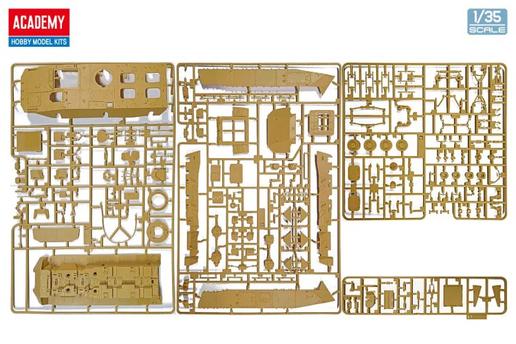 1:35 Academy 13569 R.O.K. Army K808 Wheeled Armored Vehicle - Zuid-Koreaans Pantservoertuig - Aca13569 8 - ACA13569