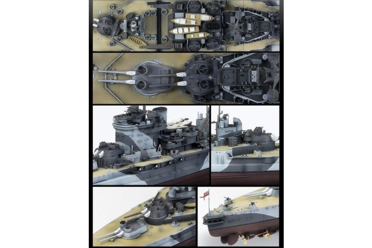 1:350 Academy 14105 HMS Warspite - Queen Elizabeth-Class WWII &ndash; British Battleship - Aca14105 5 - ACA14105