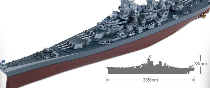 1:700 Academy 14222 USS Missouri BB-63 - MCP Multi Color Parts - Slagschip Iowa-klasse - Oorlogsschip - Aca14222 3 - ACA14222
