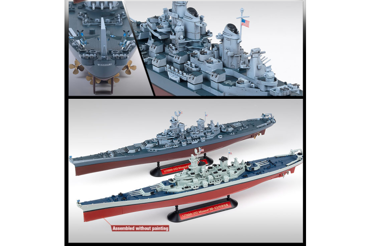 1:700 Academy 14222 USS Missouri BB-63 - MCP Multi Color Parts - Slagschip Iowa-klasse - Oorlogsschip - Aca14222 4 - ACA14222