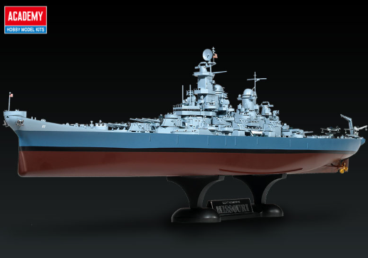 1:400 Academy 14401 USS Missouri BB-63 - Iowa-klasse WWII - Amerikaans Slagschip - Aca14401 10 - ACA14401