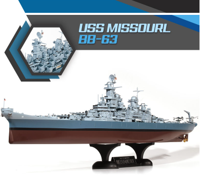 1:400 Academy 14401 USS Missouri BB-63 - Iowa-klasse WWII - Amerikaans Slagschip - Aca14401 7 - ACA14401