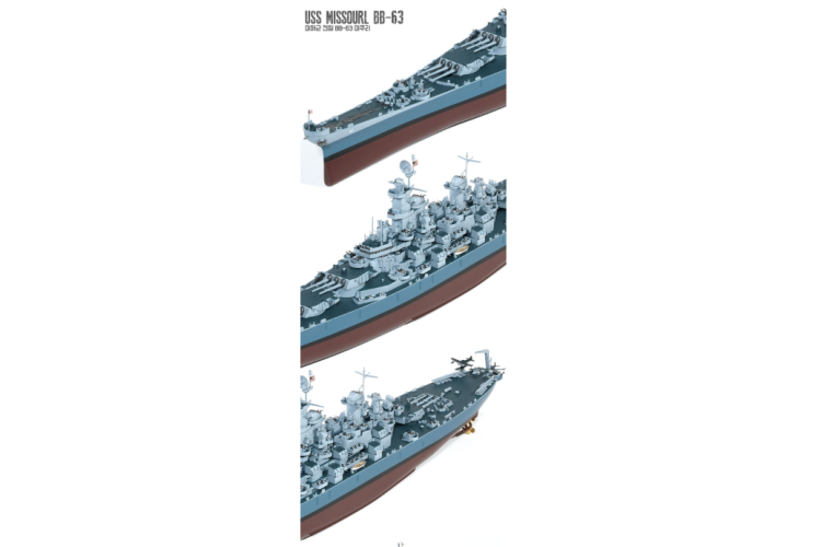 1:400 Academy 14401 USS Missouri BB-63 - Iowa-klasse WWII - Amerikaans Slagschip - Aca14401 8 - ACA14401