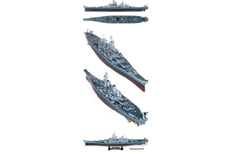 1:400 Academy 14401 USS Missouri BB-63 - Iowa-klasse WWII - Amerikaans Slagschip - Aca14401 9 - ACA14401