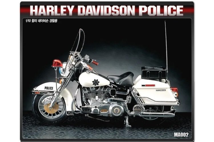 1:10 Academy 15500 Harley-Davidson Politiemotorfiets - Amerikaanse Motorfiets - Aca15500 3 - ACA15500