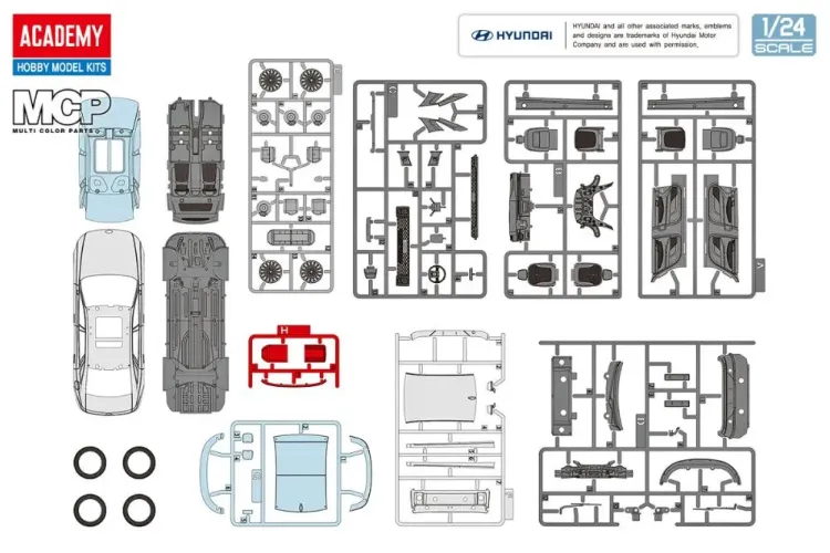 1:24 Academy 15620 Hyundai Grandeur GN7 &ndash; South Korean Car - Aca15620 4 - ACA15620
