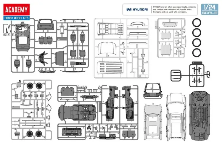 1:24 Academy 15624 Hyundai Santa Fe MX5 &ndash; South Korean Car - Aca15624 2 - ACA15624