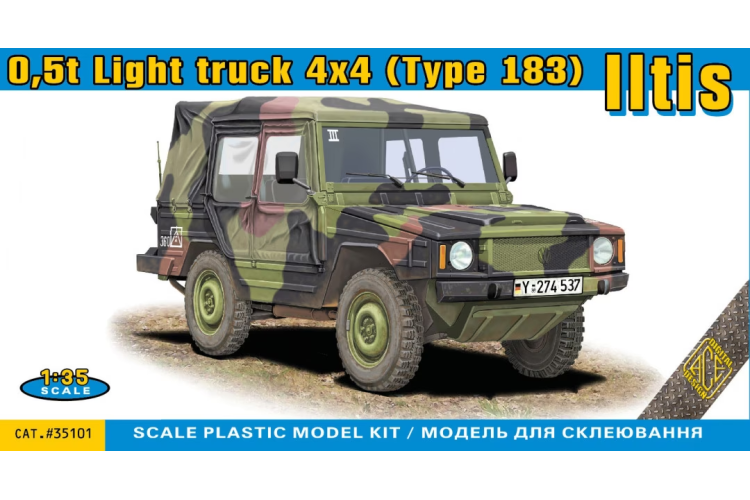 1:35 ACE 35101 Volkswagen Iltis 0.5t Light Truck 4x4 - Type 183 - Ace35101 - ACE35101