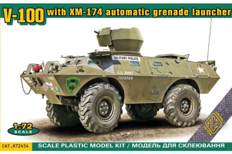 1:72 ACE 72454 M706 &ndash; V-100 with XM-174 &ndash; American Armoured Vehicle - Ace72454 1 - ACE72454