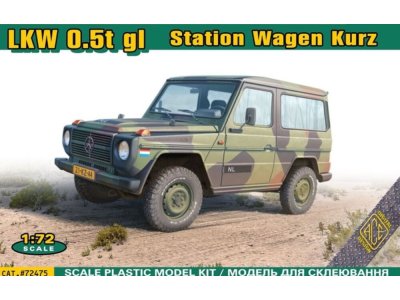 1:72 ACE 72475 Mercedes-Benz G-Klasse LKW 0,5t gl Station Wagen Kurz - Duits Militair Terreinvoertuig - Ace72475 1 - ACE72475