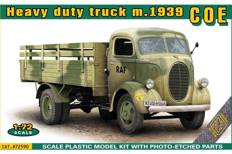 1:72 ACE 72590 Ford COE Heavy Duty Truck m.1939 - Amerikaanse Vrachtwagen - Ace72590 1 - ACE72590