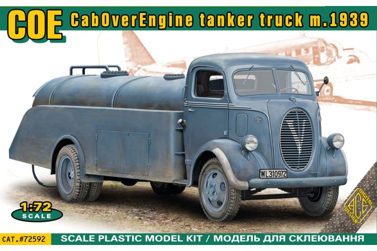 1:72 ACE 72592 Ford COE - CabOverEngine refueler truck mod.1939 - Ace72592 1 - ACE72592