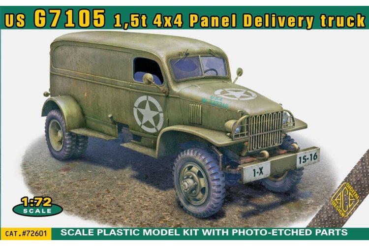 1:72 ACE 72601 US Army G7105 G506 1.5t 4x4 Panel Delivery Truck &ndash; American Military Truck - Ace72601 1 - ACE72601