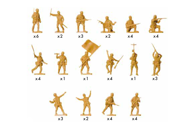 1:76 Airfix 00718V Japanese Infantry WWII - Figures - Af00718v 2 - AF00718V