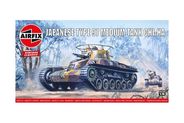 1:76 Airfix 01319V Type 97 Chi Ha Japanese Tank - Af01319v 1 1 - AF01319V
