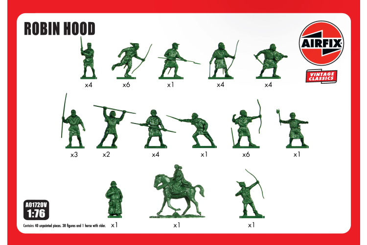 Robin Hood Vintage Classics Figurenset 1:76 | Airfix
