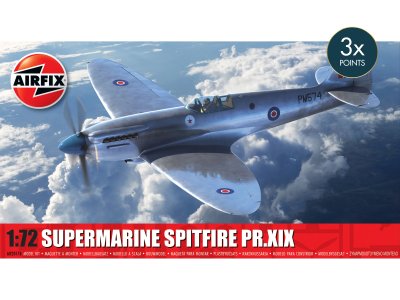 1:72 Airfix 02017B Supermarine Spitfire PR.XIX - Brits Verkenningsvliegtuig - Af02017b 1 - AF02017B