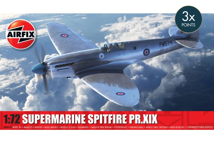 1:72 Airfix 02017B Supermarine Spitfire PR.XIX - Brits Verkenningsvliegtuig - Af02017b 1 - AF02017B