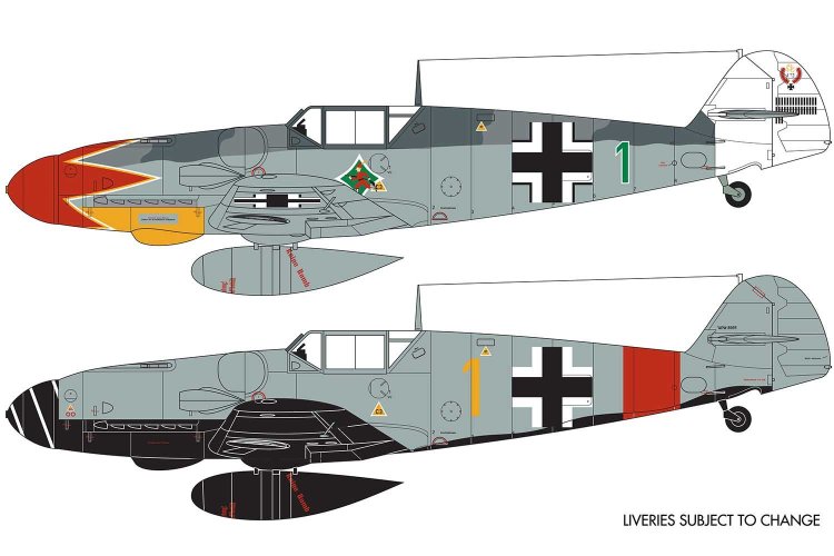 1:72 Airfix 02029B Messerschmitt Bf109G-6 Plane - Af02029b 2 - AF02029B