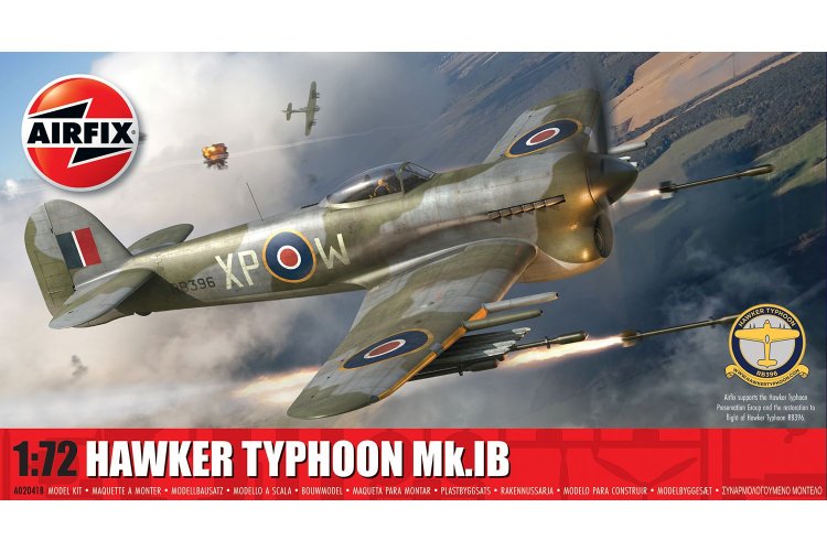 1:72 Airfix 02041B Hawker Typhoon Mk.IB - Propeller Aircraft - Af02041b - AF02041B