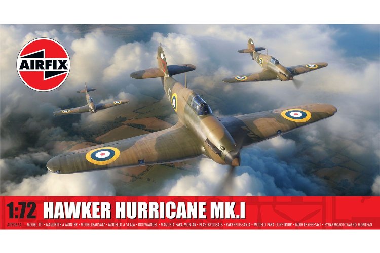 1:72 Airfix 02067A Hawker Hurricane Mk.I WWII - Brits Propellervliegtuig - Af02067a 1 - AF02067A