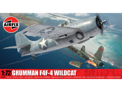 1:72 Airfix 02070 Grumman F4F-4 Wildcat WWII - Amerikaans Marinejachtvliegtuig - Af02070 1 - AF02070